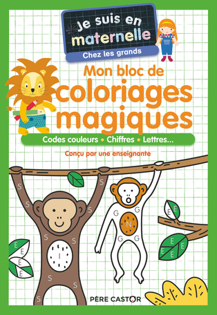 Mon bloc de coloriages magiques - Chez les grands