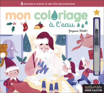 Mon coloriage à l'eau - Joyeux Noël !