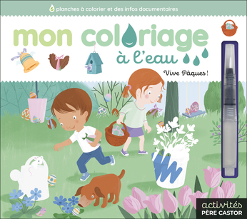 Mon coloriage à l'eau - Vive Pâques !