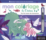 Mon coloriage à l'eau - Sur les traces des dinosaures