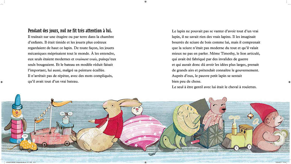 Histoires Contes Le Lapin De Velours Coloriage